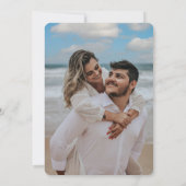 カラフル春ワイルドフラワーの結婚写真 招待状 (裏面)