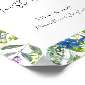 カラフル春ワイルドフラワー結婚ズ ポスター (角)