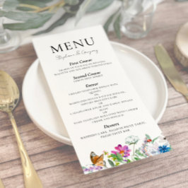 カラフル春ワイルドフラワー結婚ズ メニュー