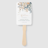 カラフル春ワイルドフラワー野結婚草牧草地のタイムライン ハンドファン (正面)