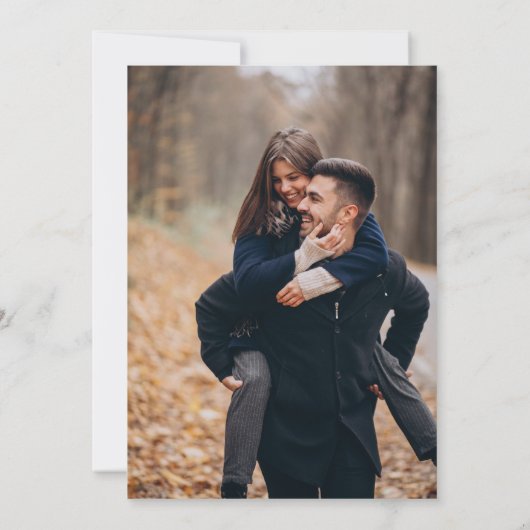 カラフル春写真ワイルドフラワー結婚ズ 招待状 (裏面)