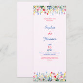 カラフル春期結婚式招待状 招待状 (正面/裏面)