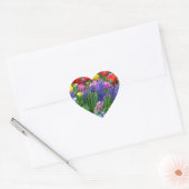 カラフル春花園 ハートシール (封筒)