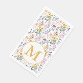 カラフル春花水彩模様モノグラム (コーナー)