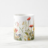 カラフル春花水彩模様 コーヒーマグカップ (中央)