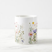 カラフル春花水彩模様 コーヒーマグカップ (中央)