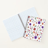 カラフル春花水彩模様 ノートブック (内部)