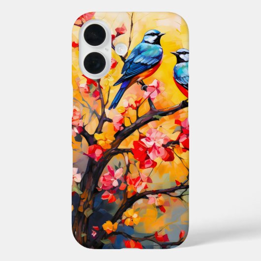 カラフル春鳥開花 Case-Mate iPhoneケース (裏面)