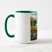 カラフル春/フローラ山湖 マグカップ (左)