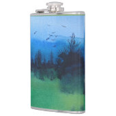 カラフル景観の同時代抽象デザイン フラスク (左)