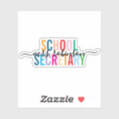 カラフル書記パーソナライズされた名 シール (シート)