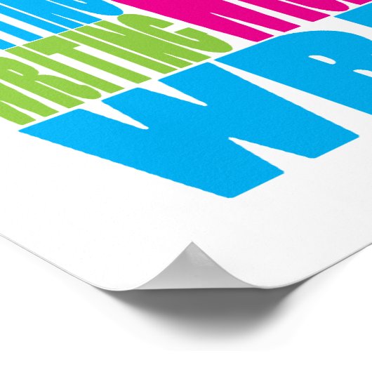 カラフル書 ポスター (角)