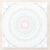 カラフル曼荼羅 ガラスコースター (裏面)