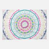 カラフル曼荼羅 キッチンタオル (横)