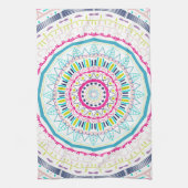 カラフル曼荼羅 キッチンタオル (縦)
