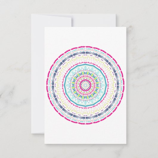 カラフル曼荼羅 サンキューカード (正面)