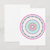カラフル曼荼羅 サンキューカード (正面/裏面)