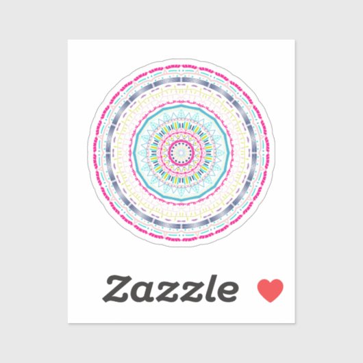 カラフル曼荼羅 シール (シート)