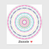 カラフル曼荼羅 シール (シート)