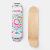 カラフル曼荼羅 スケートボード (正面)