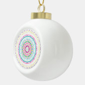 カラフル曼荼羅 セラミックボールオーナメント (右)
