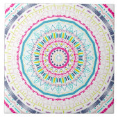カラフル曼荼羅 タイル (正面)