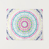 カラフル曼荼羅 タペストリー (正面(横))