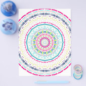 カラフル曼荼羅 チラシ (シングル)