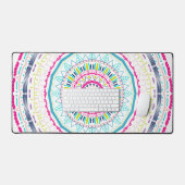 カラフル曼荼羅 デスクマット (キーボード&マウス)