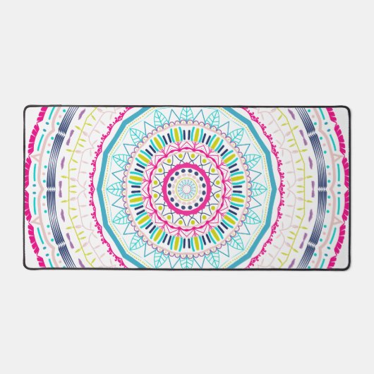 カラフル曼荼羅 デスクマット (正面)