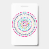 カラフル曼荼羅 バッジ (Back)