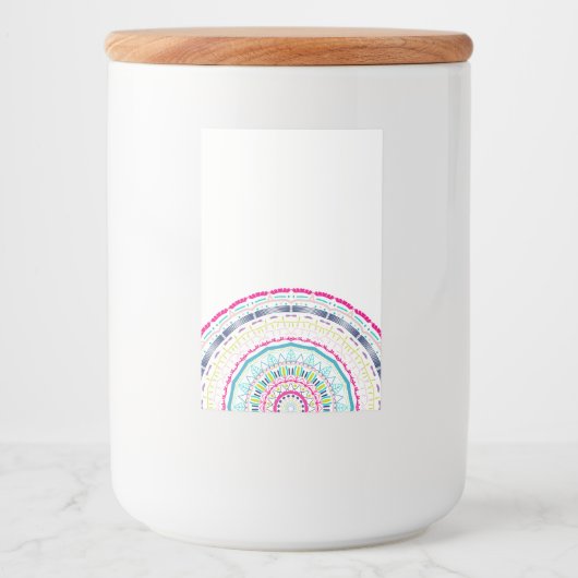 カラフル曼荼羅 フードラベル (正面)