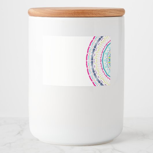 カラフル曼荼羅 フードラベル (正面)