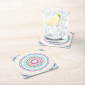 カラフル曼荼羅 ペーパーコースター (インサイチュ)