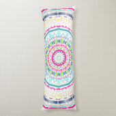 カラフル曼荼羅 ボディピロー (裏面 (縦))