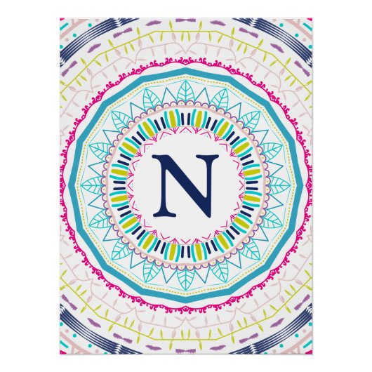 カラフル曼荼羅 ポスター (正面)