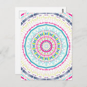カラフル曼荼羅 ポストカード (正面/裏面)