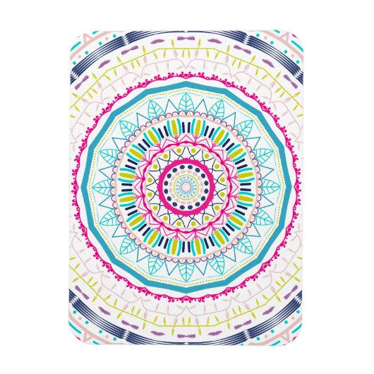 カラフル曼荼羅 マグネット (縦)