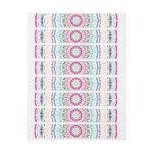カラフル曼荼羅 ラップアラウンド宛名ラベル (シート)