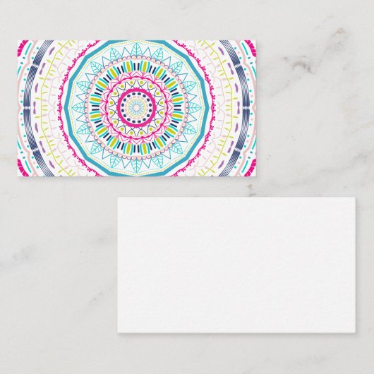 カラフル曼荼羅 名刺 (正面/裏面)