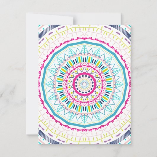 カラフル曼荼羅 招待状 (正面)