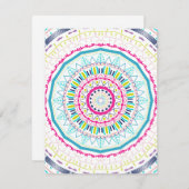カラフル曼荼羅 招待状 (正面/裏面)