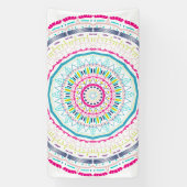 カラフル曼荼羅 横断幕 (縦)