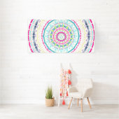 カラフル曼荼羅 横断幕 (インサイチュ)