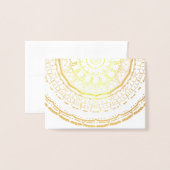 カラフル曼荼羅 箔カード (封筒付き正面)