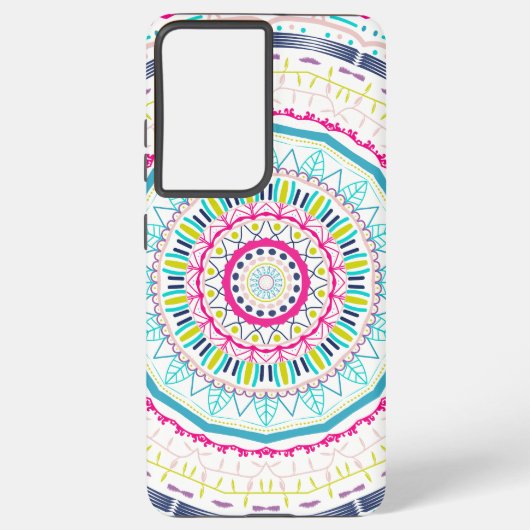 カラフル曼荼羅 SAMSUNG GALAXYケース (裏面)