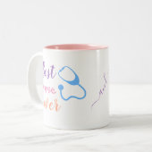 カラフル最高のナース ツートーンマグカップ (正面左)