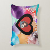 カラフル最高の母装飾用クッション アクセントクッション (正面(垂直))