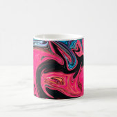 カラフル有絵画罪者の経歴液体腫 コーヒーマグカップ (中央)