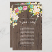 カラフル木のフェイク花 (正面/裏面)